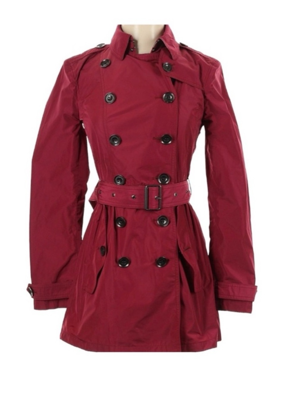 Burberry Brit Double Breasted Trench Coat